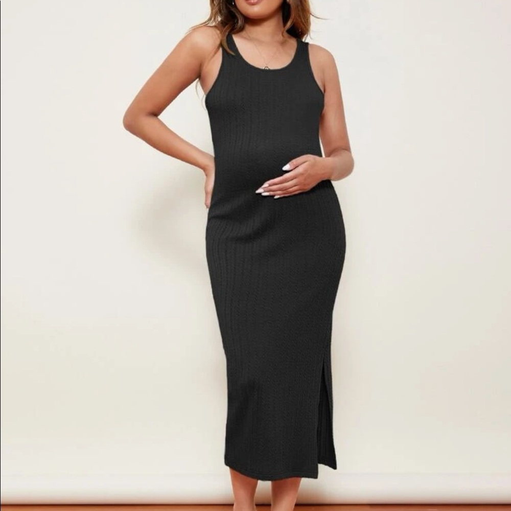 Maternity Rib Knit Dress - Picture 5 of 6